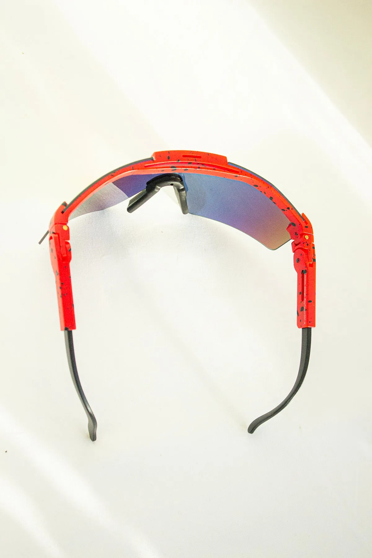 Mirrored Oversize Ski Style Visor Sunglasses