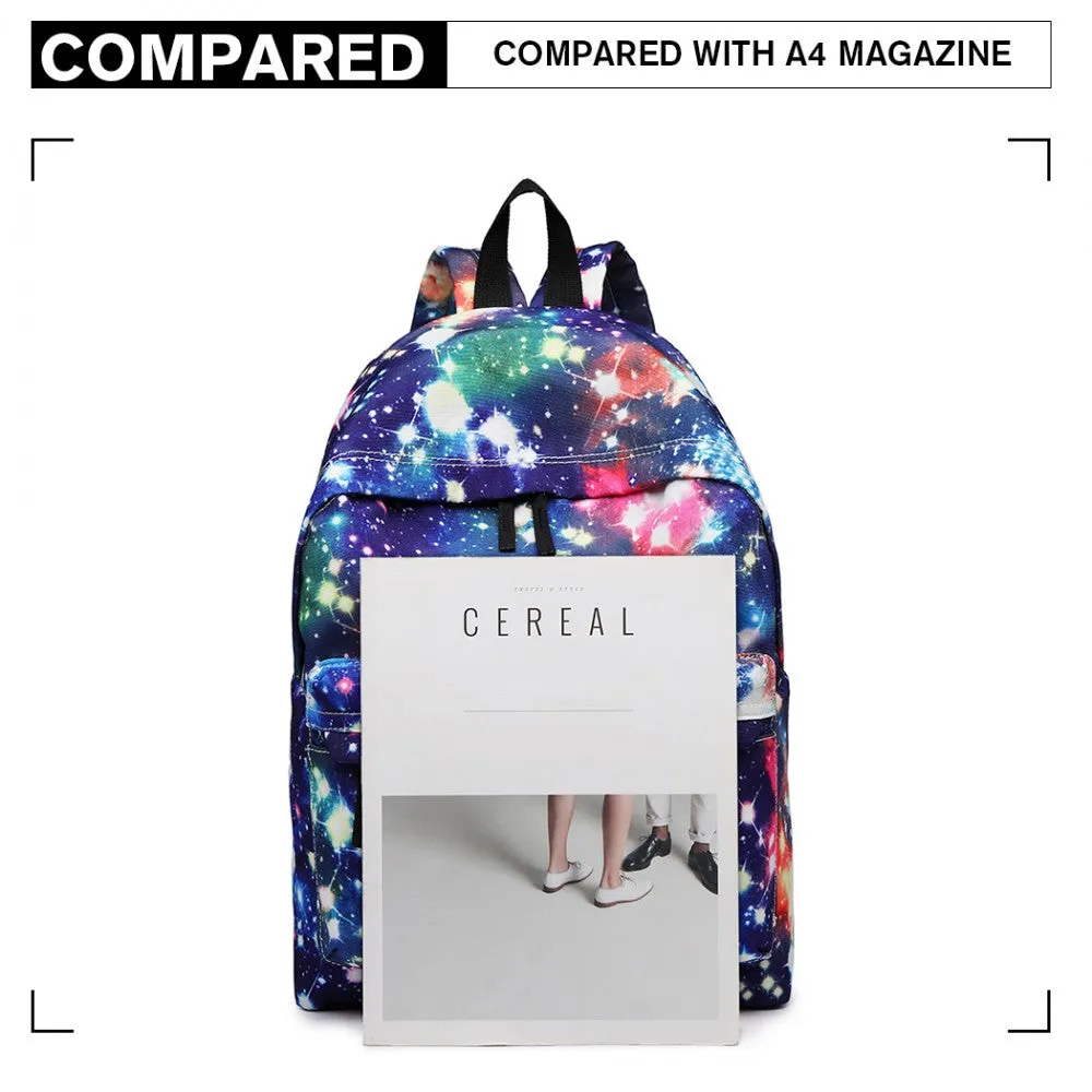 Miss Lulu Large Backpack Universe - Navy