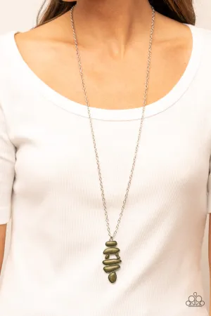 Mojave Mountaineer - Green Necklace - Paparazzi Accessories