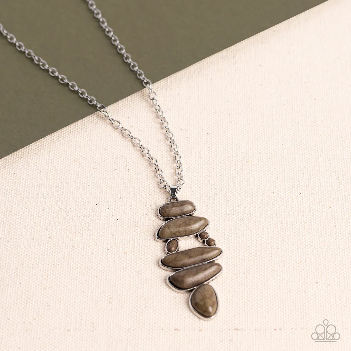 Mojave Mountaineer - Green Necklace - Paparazzi Accessories