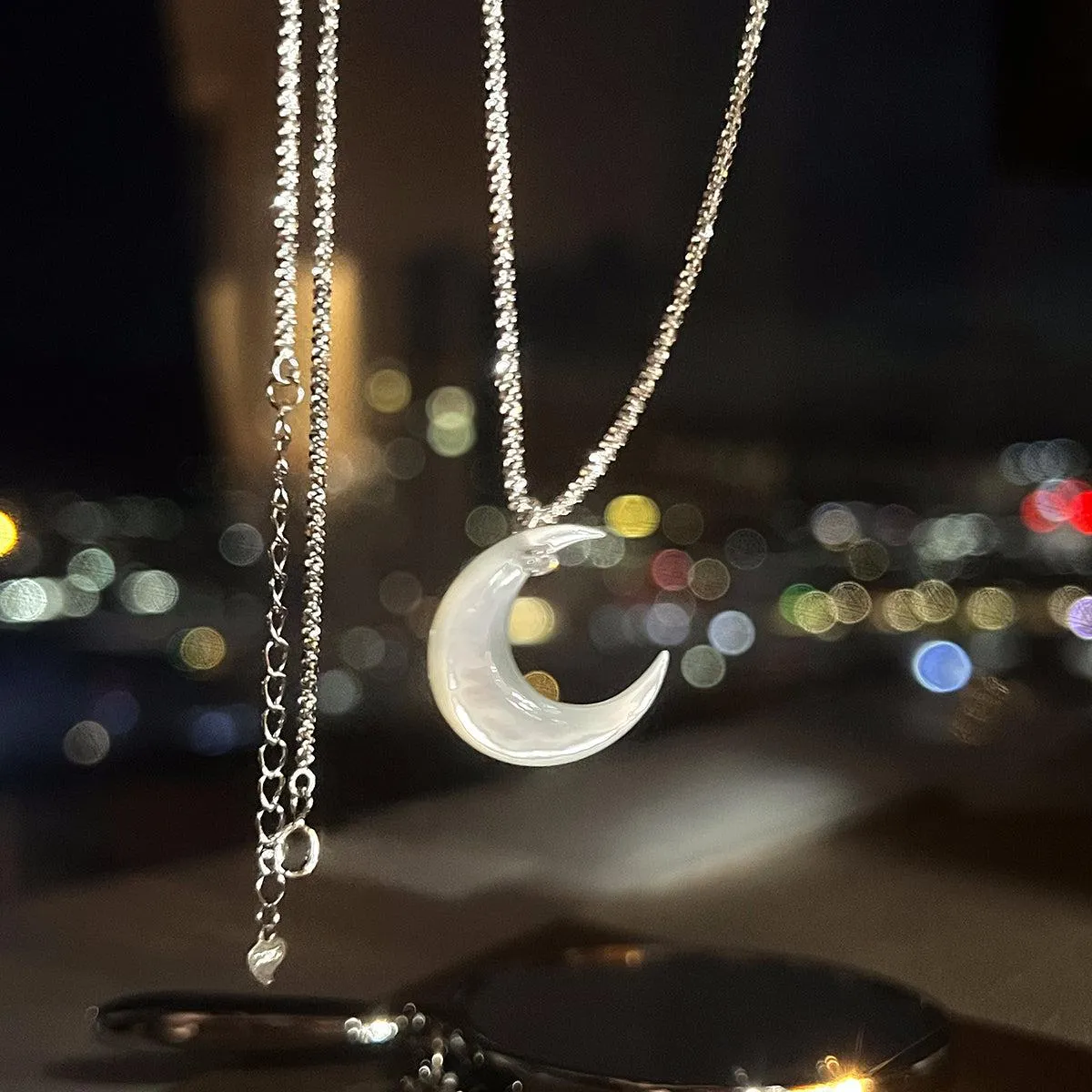 Moon Pendant Necklace