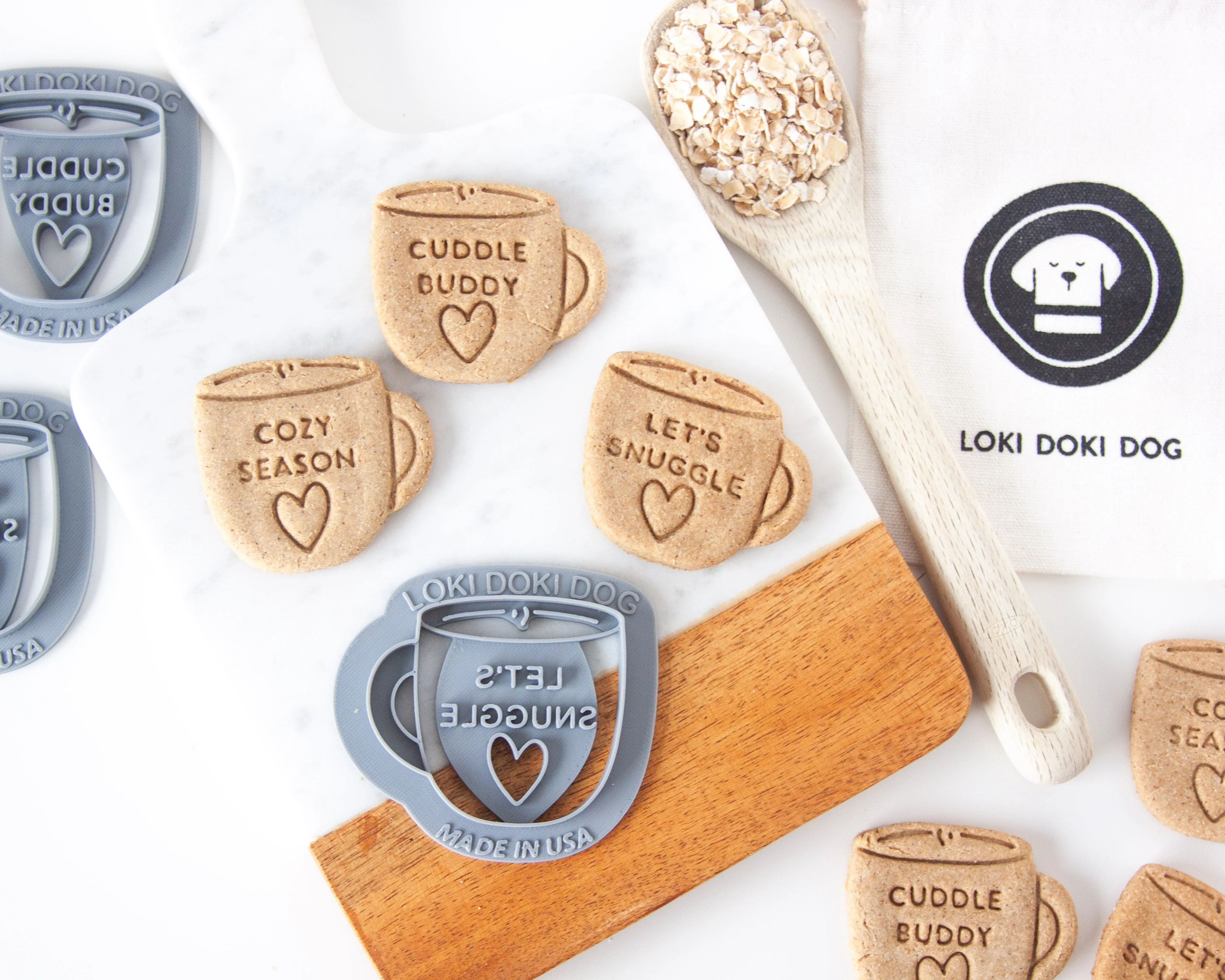 Mug   Donut Shape Dog Biscuit Cookie Cutters (BUNDLE of 2)