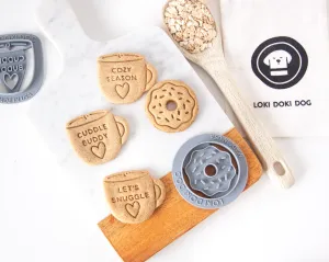 Mug   Donut Shape Dog Biscuit Cookie Cutters (BUNDLE of 2)