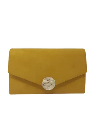 Mustard Envelope Clutch