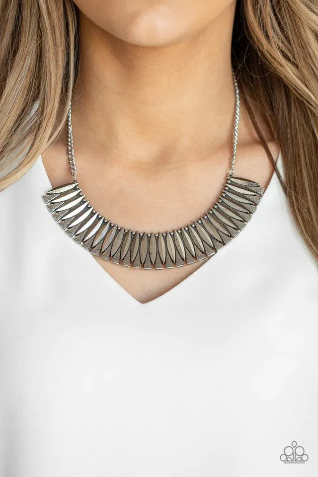 My Main MANE - Silver Necklace - Paparazzi Accessories