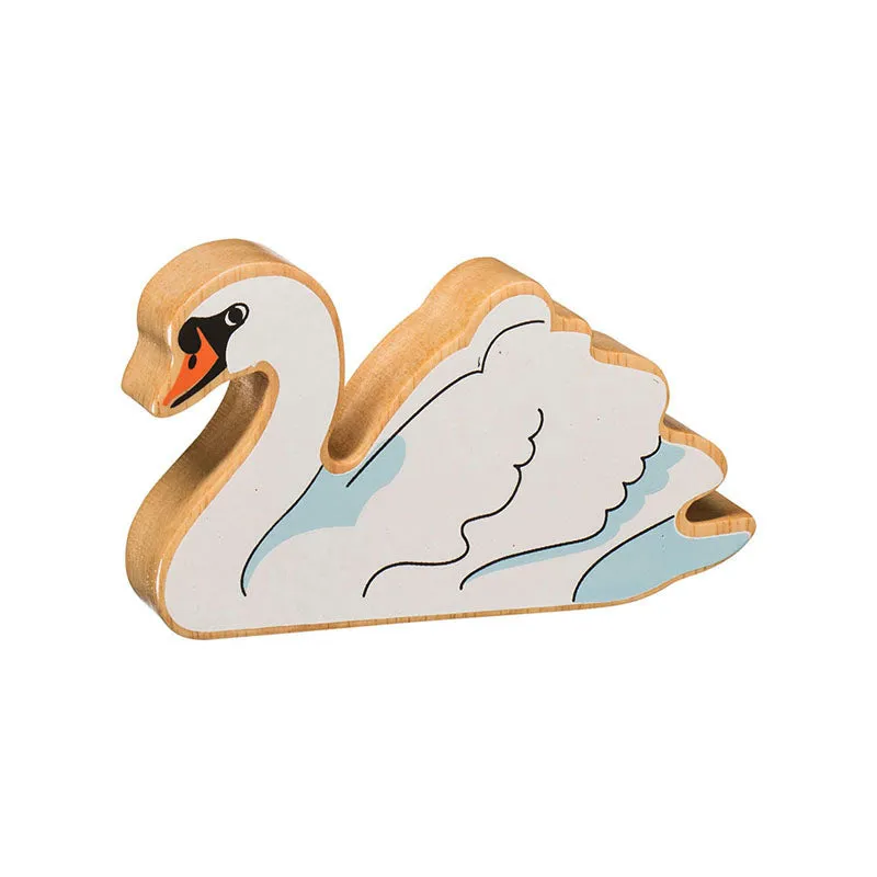 Natural white swan