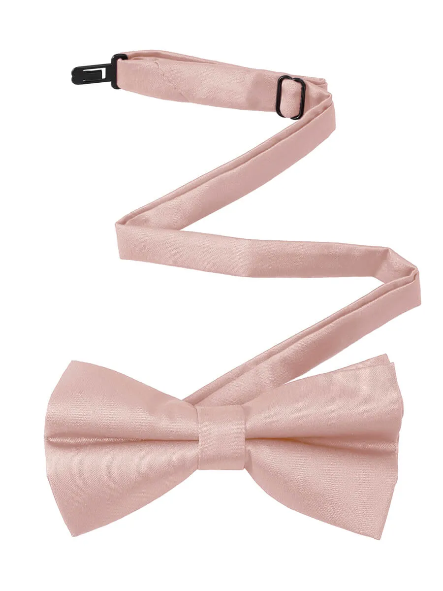 NZ Bridal Blush Satin Bow Tie Men Wedding Accessories