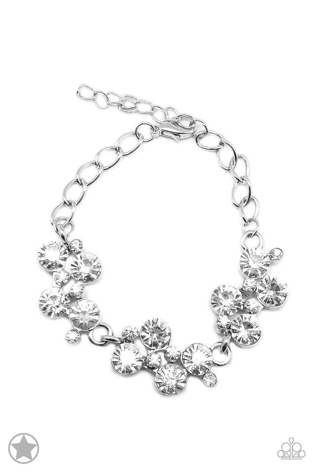 Old Hollywood - White Bracelet - Paparazzi Accessories