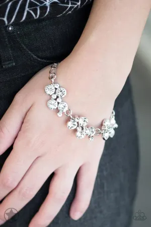 Old Hollywood - White Bracelet - Paparazzi Accessories
