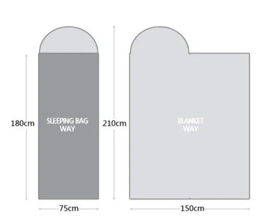 Outdoor Camping Sleeping Bag Portable Light