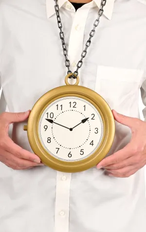 Oversized Rappers Clock Necklace