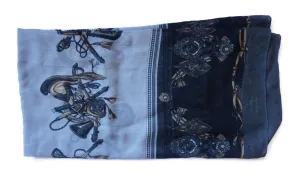 Oversized Scarf- Black/Grey