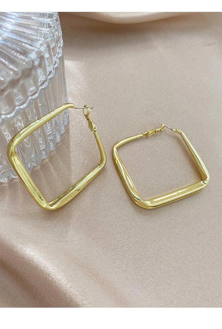 Oversized Square Earrings