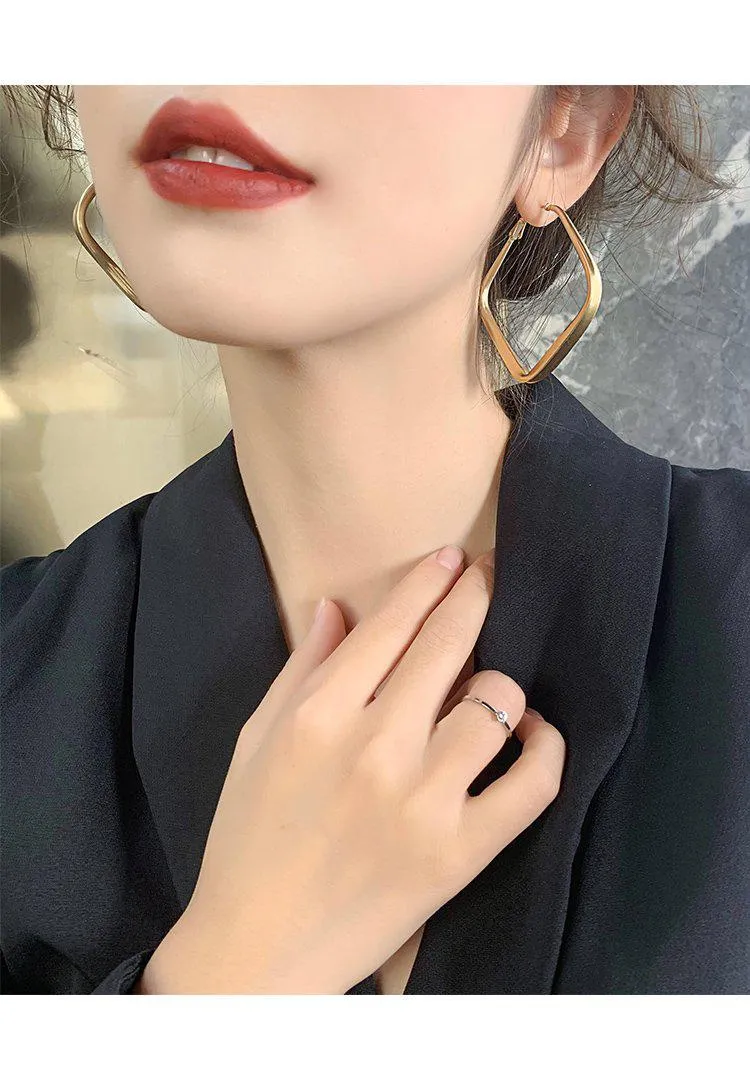 Oversized Square Earrings