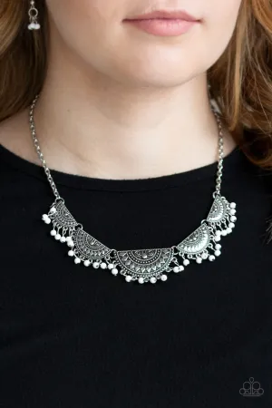 Paparazzi Accessories - Boho Baby - White Necklace