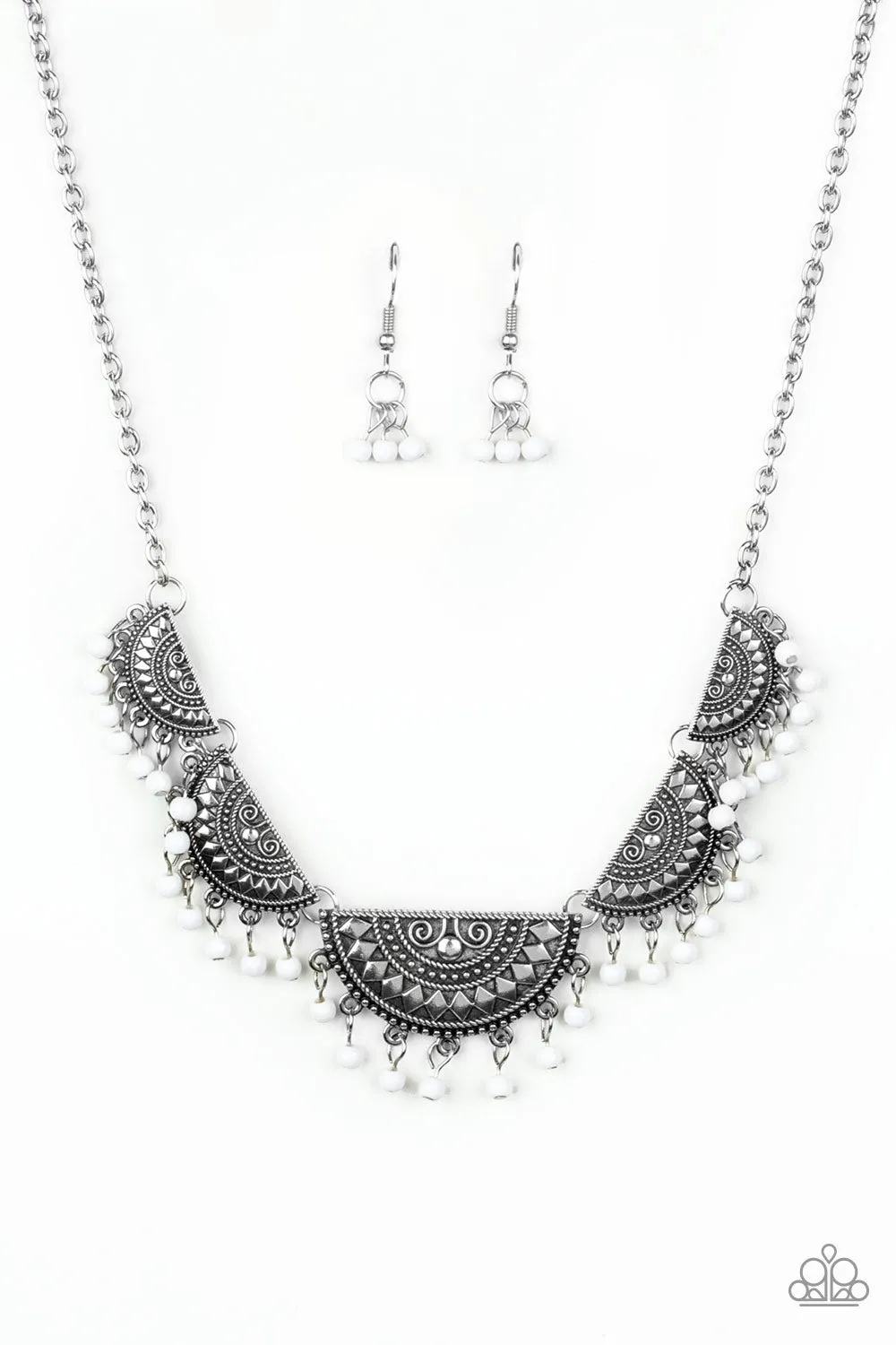 Paparazzi Accessories - Boho Baby - White Necklace