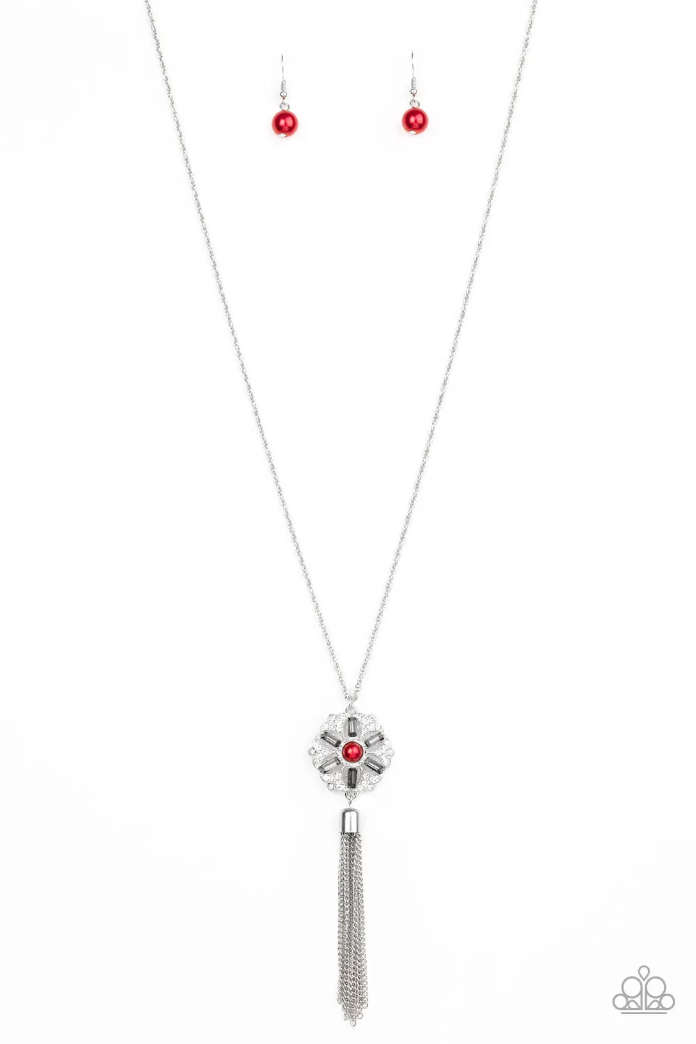 Paparazzi Accessories - Fine Florals - Red Necklace