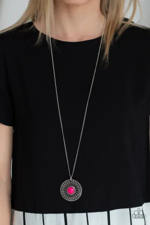 Paparazzi Accessories - So Solar - Pink Necklace