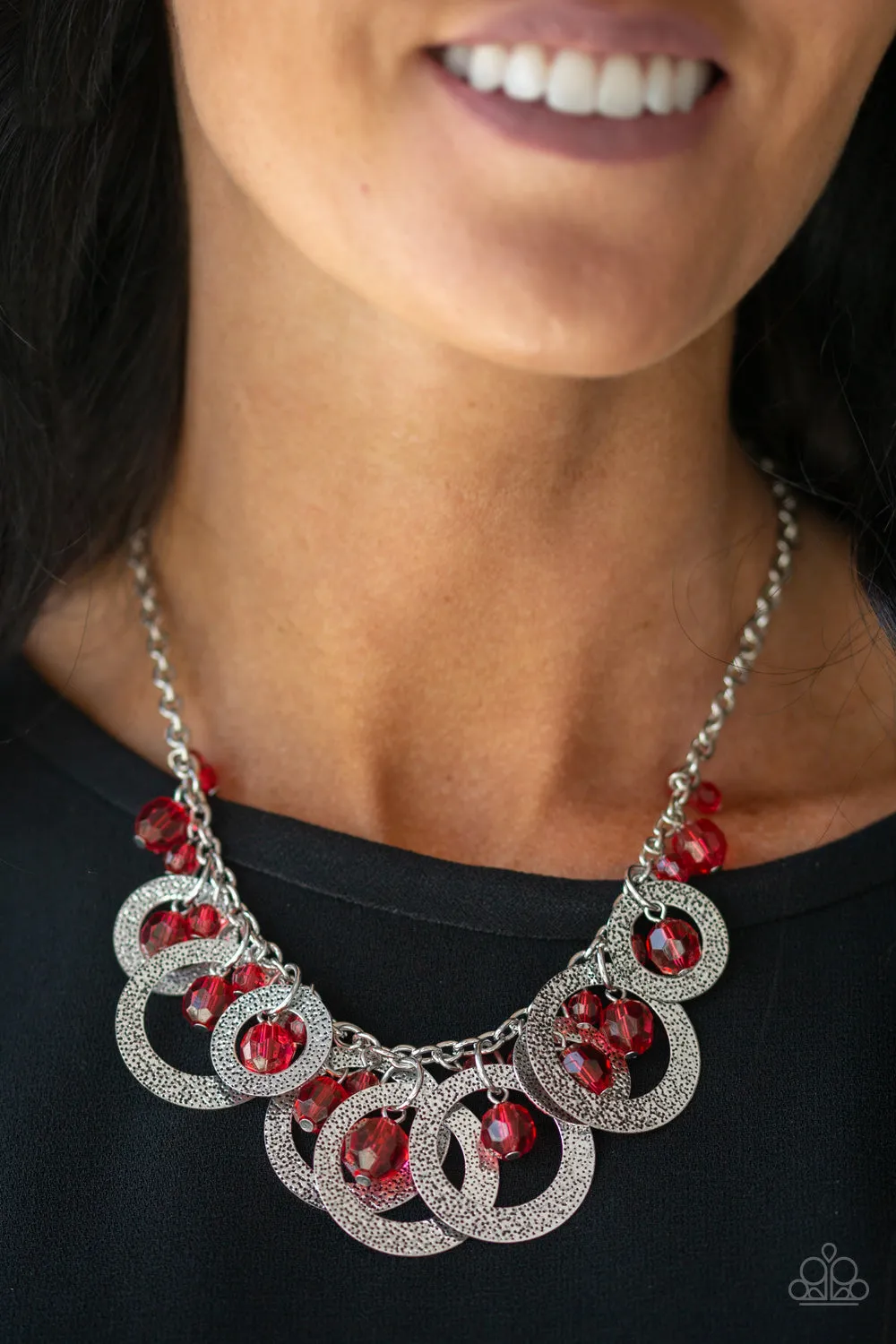 Paparazzi Accessories - Turn It Up - Red Necklace