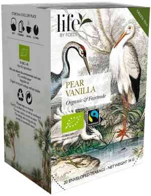 Pear vanilla Green tea Rooibos Life by Follis 20 Teabags