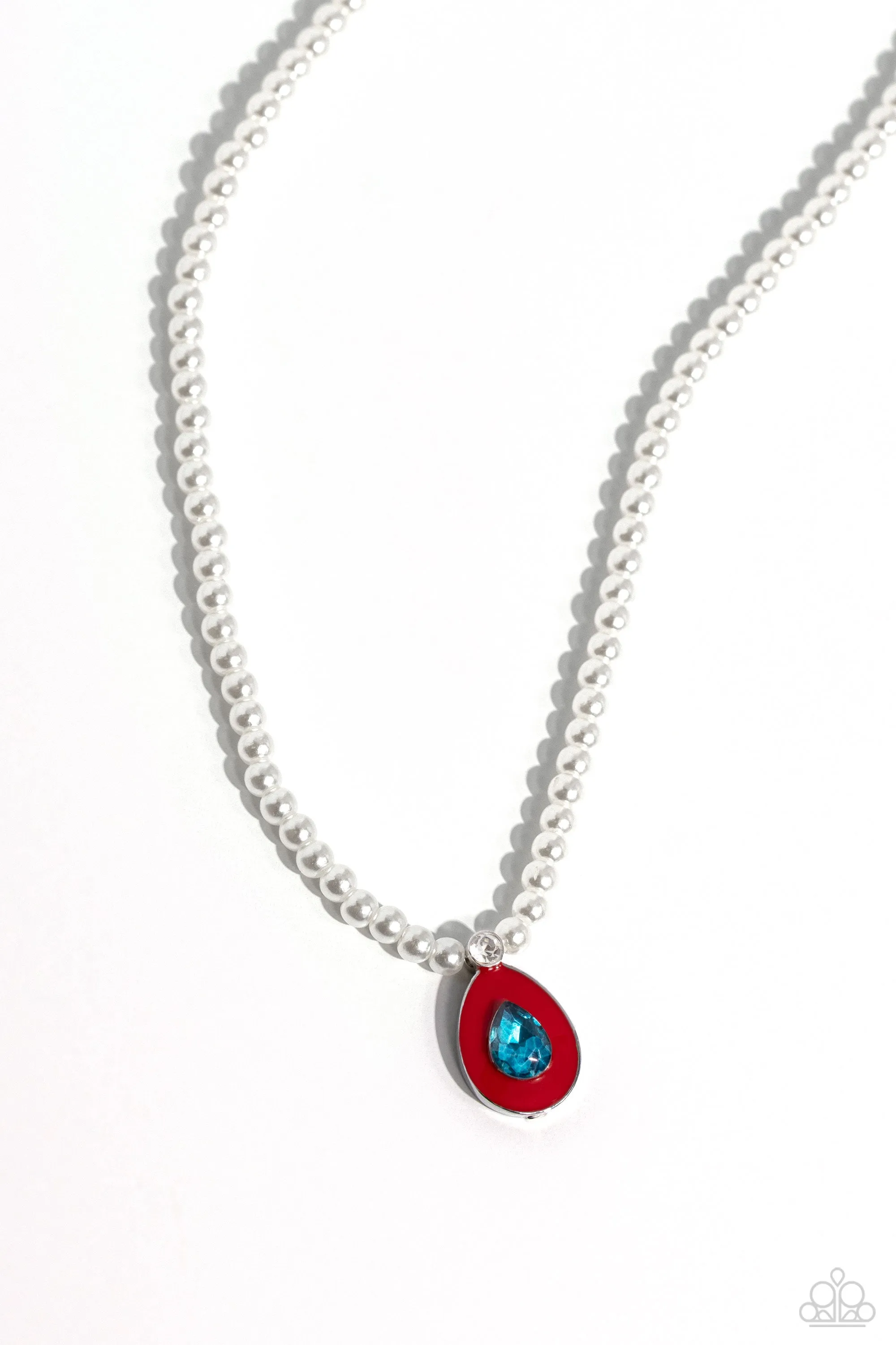 PEARL-demonium - Red Necklace- Paparazzi Accessories