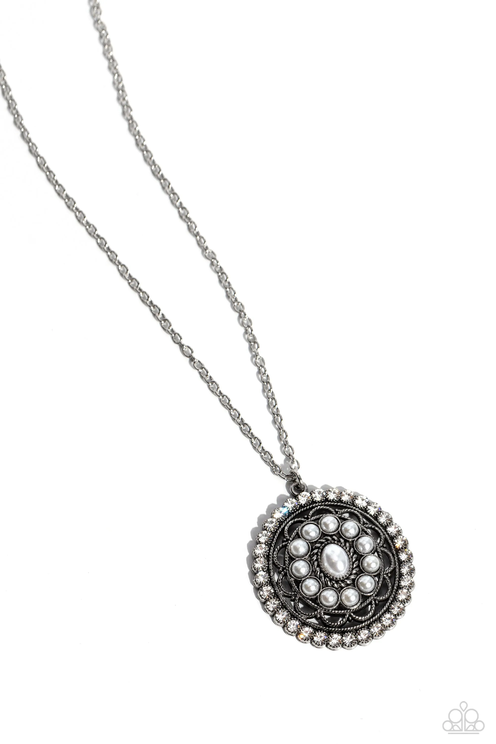 Perennial Pinnacle - White Necklace - Paparazzi Accessories