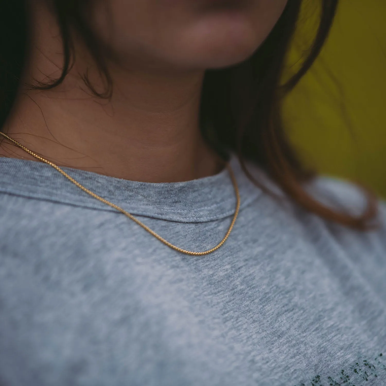 Petite Box Chain Necklace