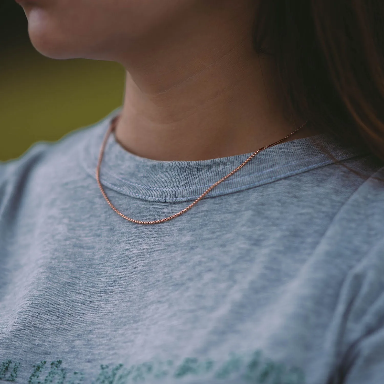 Petite Box Chain Necklace