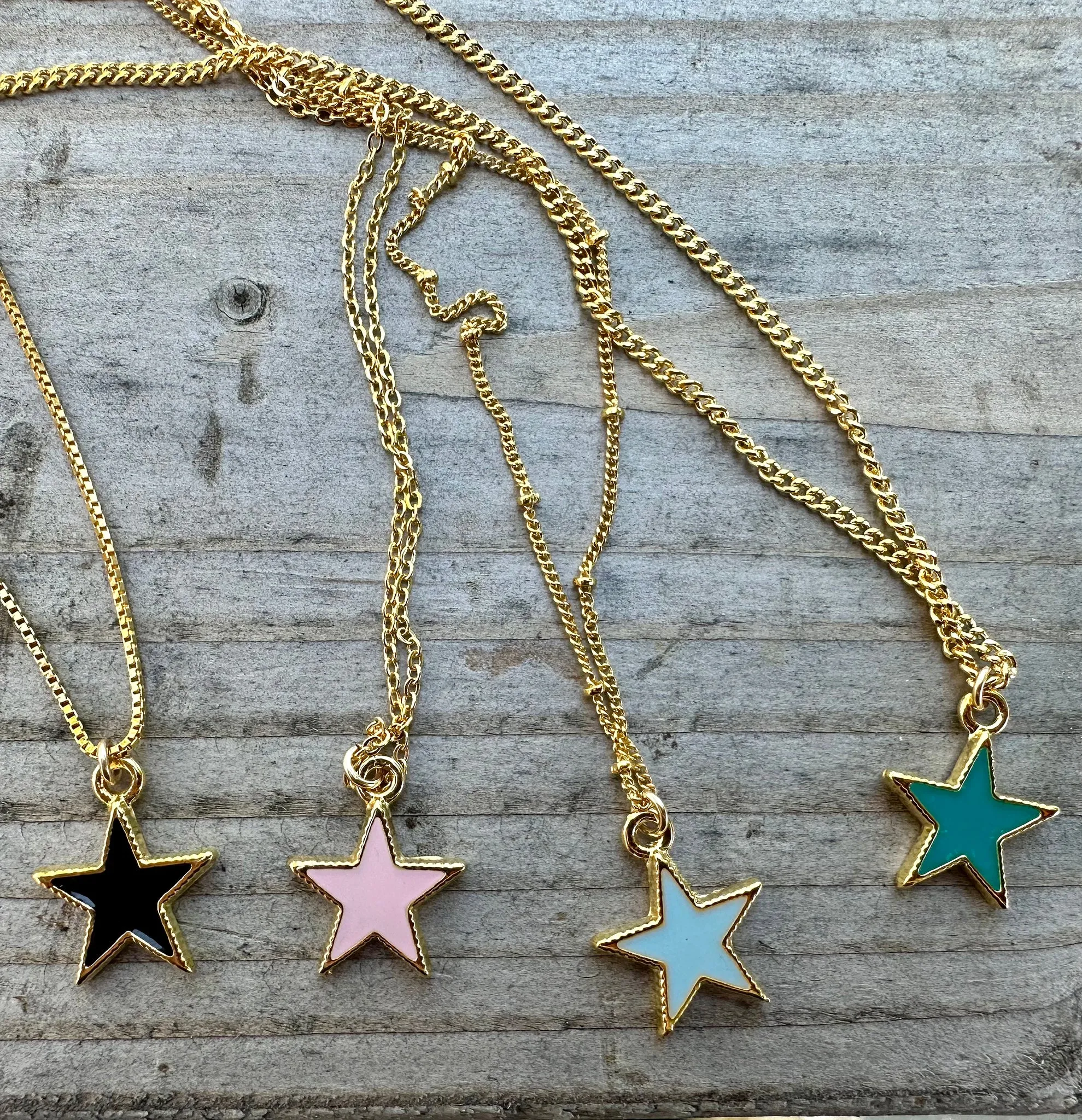 Pink Star Girls Necklace