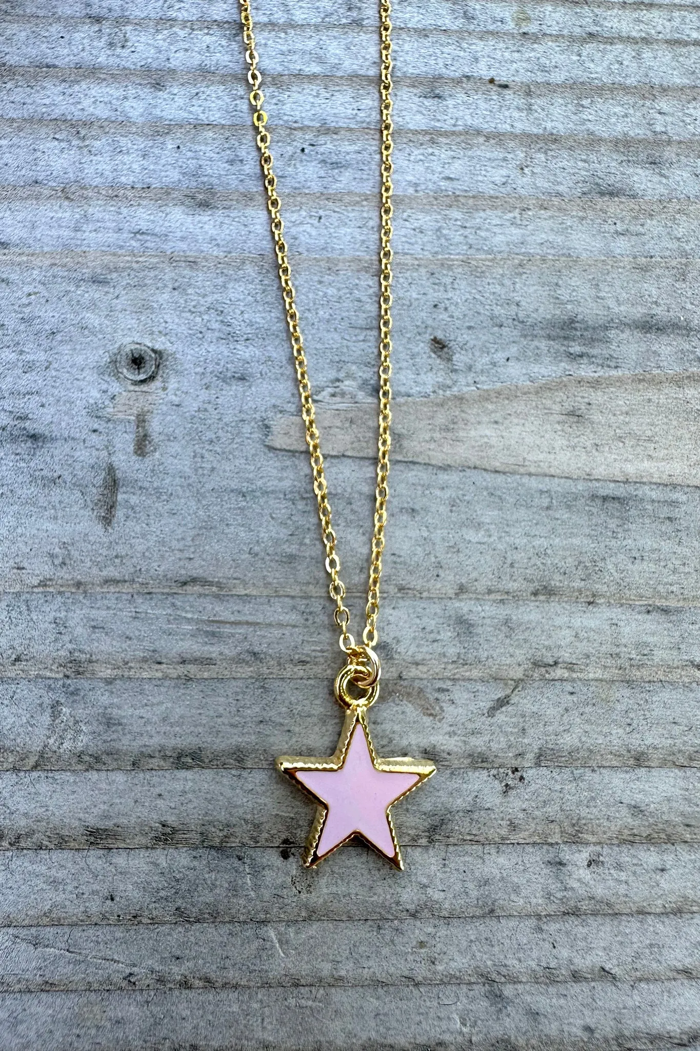 Pink Star Girls Necklace