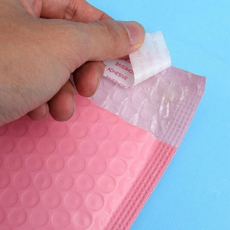 Poly Bubble Mailer Envelope 50PCS 4Sizes Pink