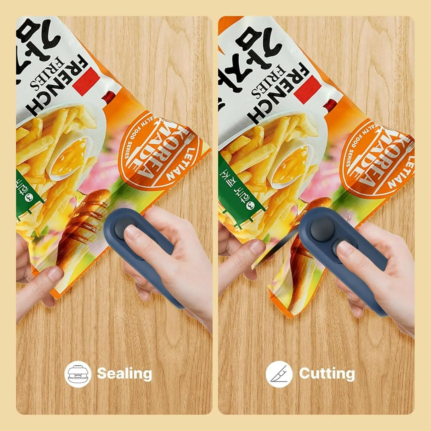 Portable Mini Handheld Rechargeable Sealing Machine for Food and Snack Storage