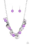 Prismatic Sheen - Purple Necklace - Paparazzi Accessories