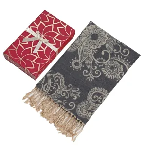 Pulse Gift Box Scarf - Black