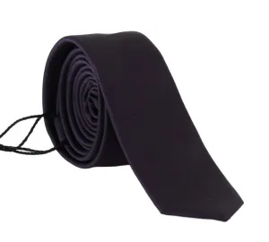 Purple Silk Slim Tie