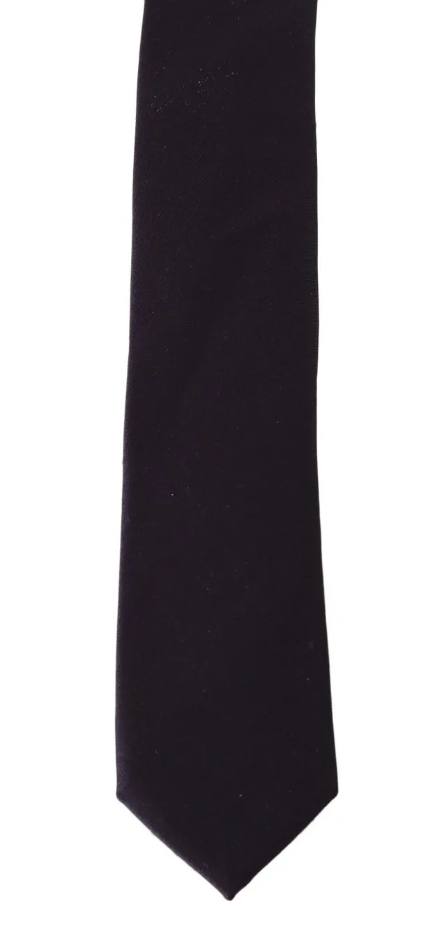 Purple Silk Slim Tie