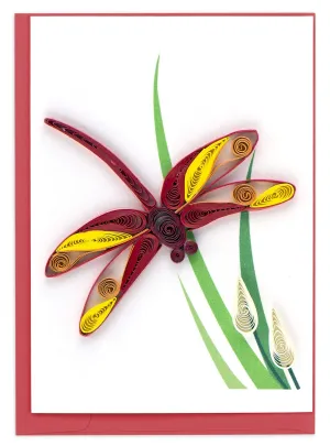Quilled Dragonfly Gift Enclosure Mini Card