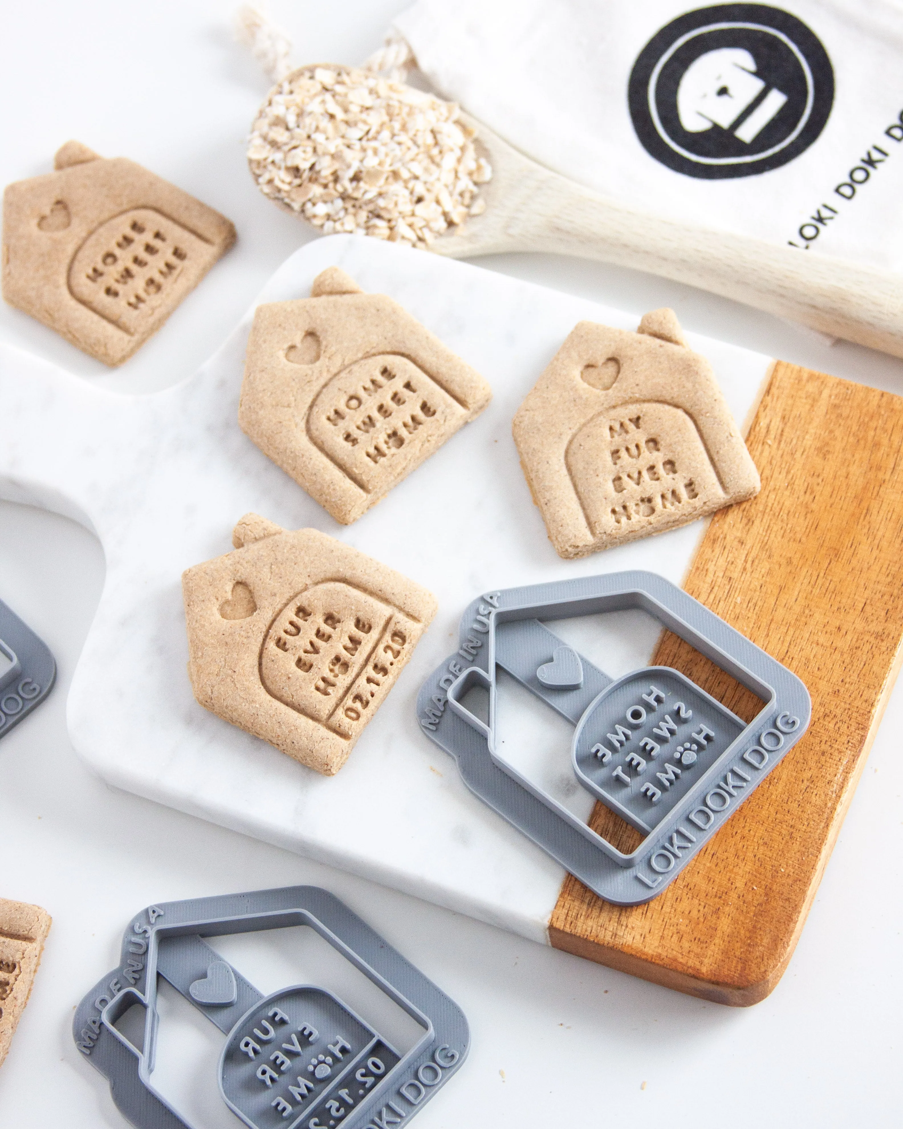 "Home Sweet Home" & "My Fur Ever Home" Shaped Cookie Cutter