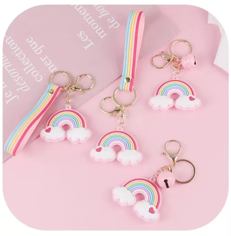 Rainbow Love Keychain