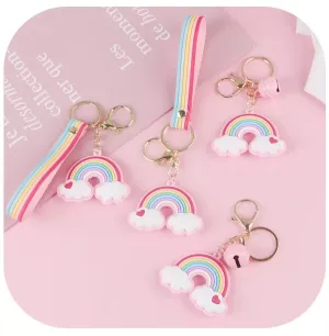 Rainbow Love Keychain