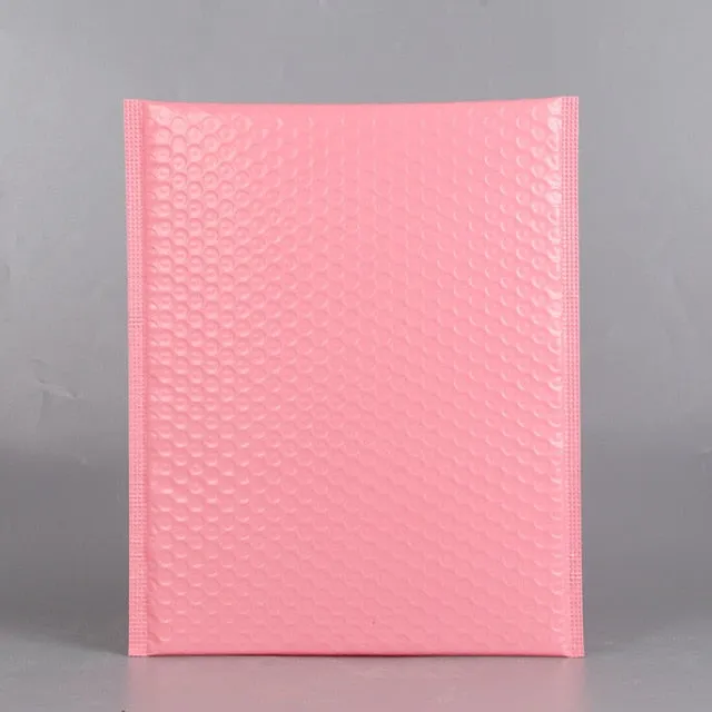 Realaiot Bubble Envelope bag shipping bag Pink Bubble PolyMailer Self Seal mailing bags Padded Envelopes For Magazine Lined Mailer