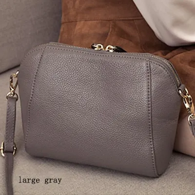Realaiot Genuine Leather Shoulder Bags for Women Luxury Handbag Fashion Ladies Shopping Totes Messenger Crossbody Bag Female Party Purse 2