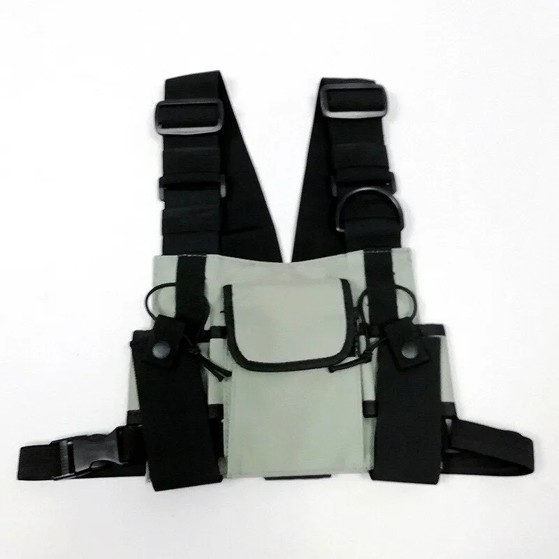 Realaiot Tide cool Women Chest Rig Bag Tactical Chest Bags For Men Fashion Bullet Hip Hop Vest Streetwear Bag Function Tactics Waist Pack