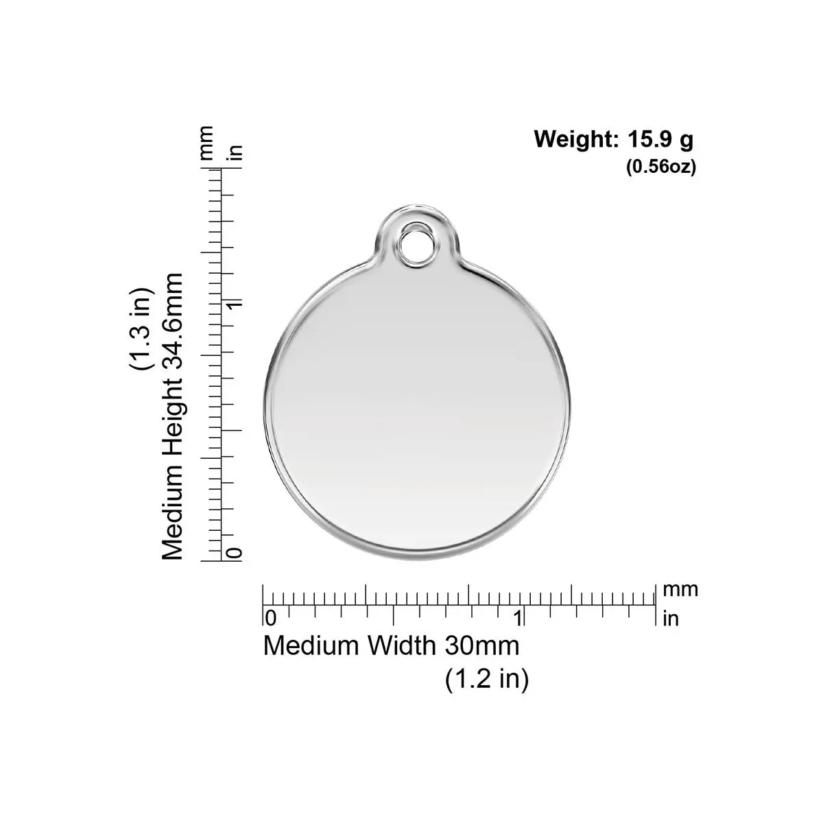 Red Dingo Tag Standard Styles - Enamel - All Styles