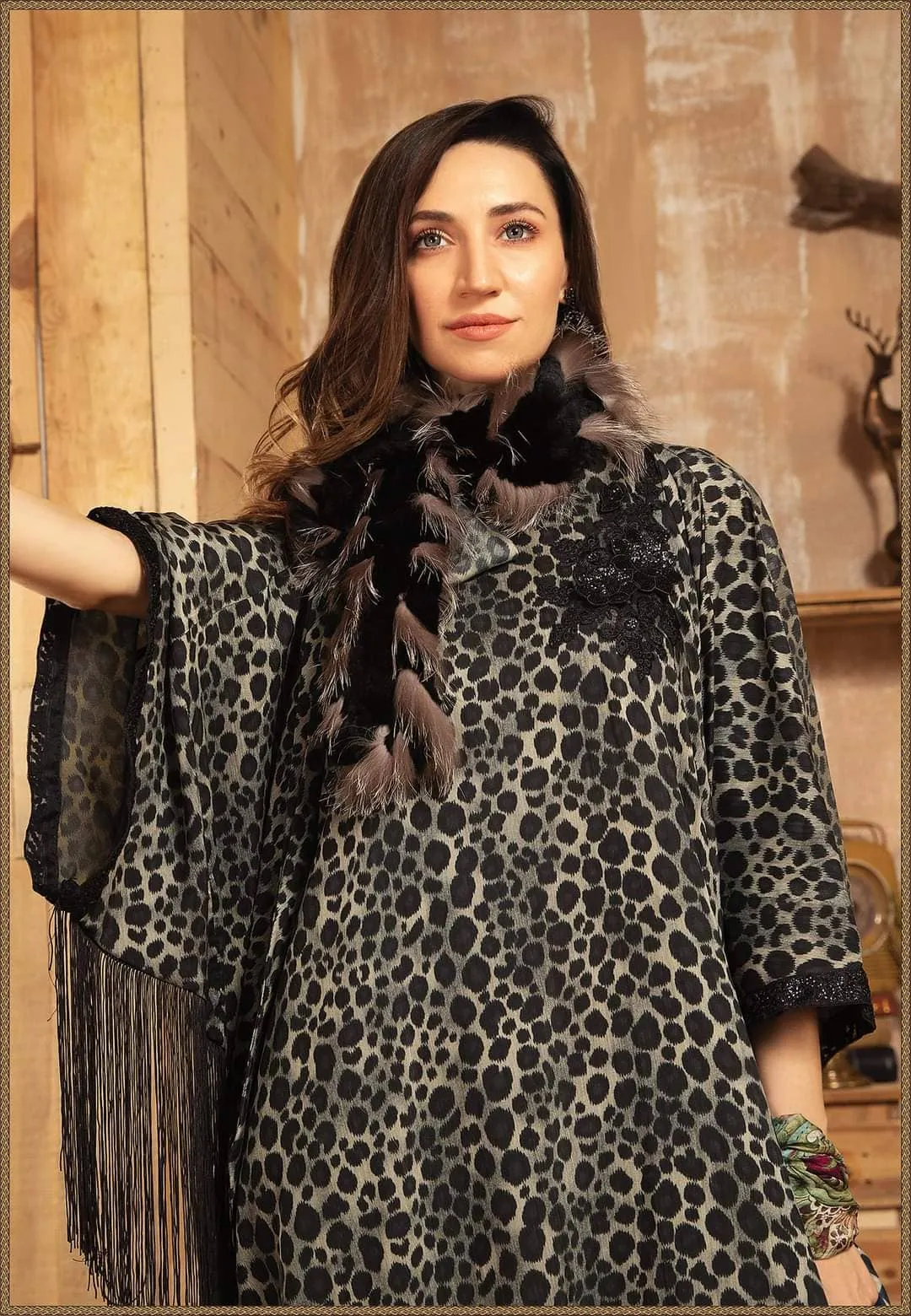 Restocked/Maria B M Prints Winter 21/Cottel-Silk Dupattaa/14B