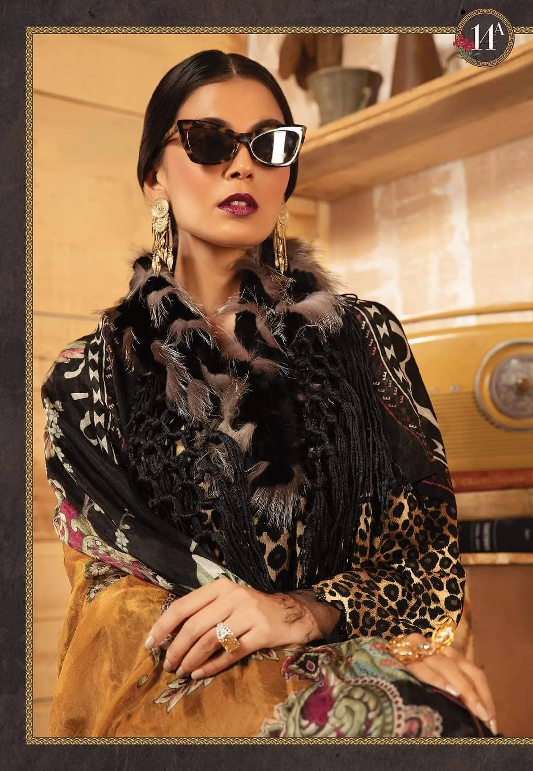 Restocked/Maria B M Prints Winter 21/Cottel-Silk Dupattaa/14B