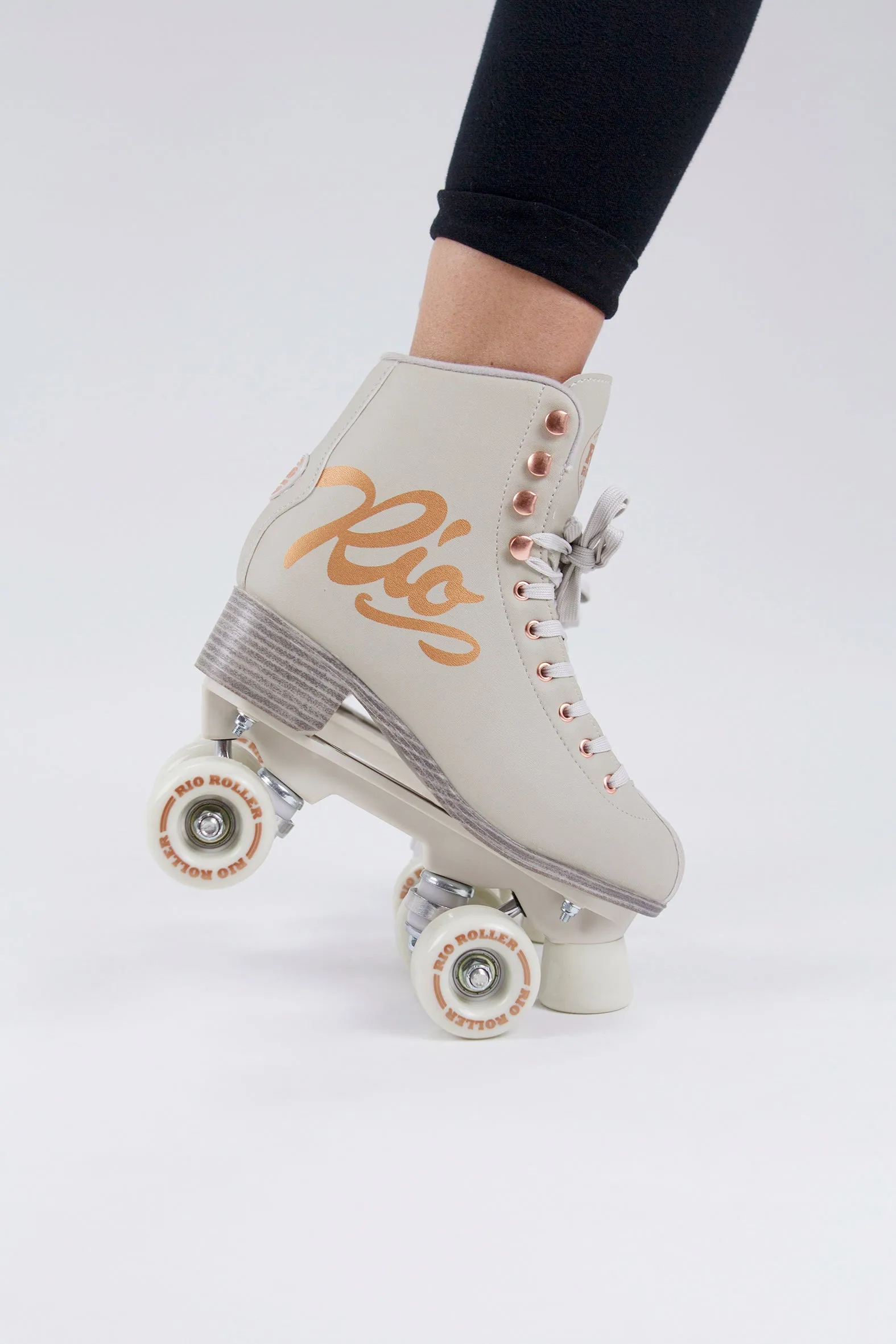 RIO ROLLER ROSE QUAD SKATES - Cream