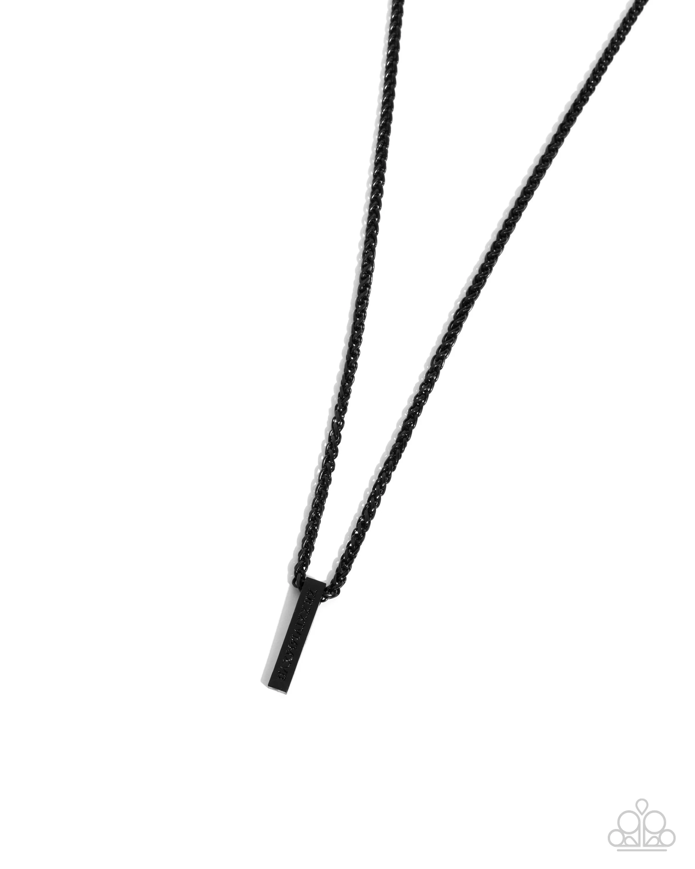 Roman Rebel - Black Necklace - Paparazzi Accessories