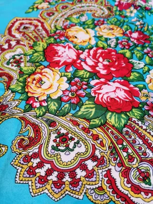 Russian floral shawl