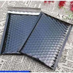 Rynx | 15*13cm black plastic bubble envelopes bags shipping bags padded shipping envelope with bubble shipping bag business supplies